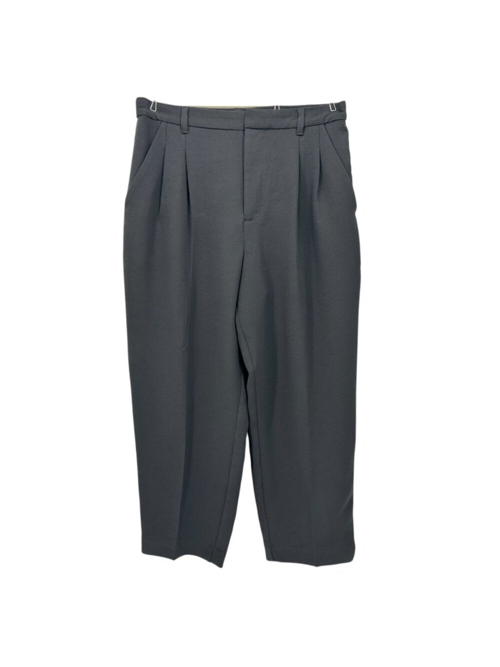 Madewell Womens 12 Pants The Turner Tapered Pant Black Pleated Dress Pants